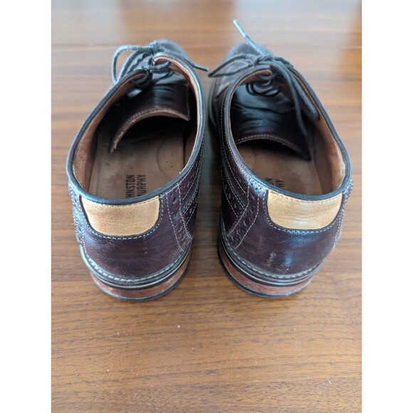 Johnston & Murphy J&M Oxfords Wingtip Dress Shoes Brown Men’s 11 D - Picture 5 of 7